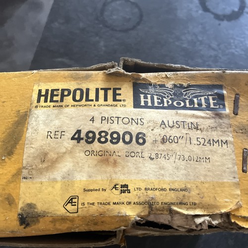 Hepolite pistons 498906 - pistons,