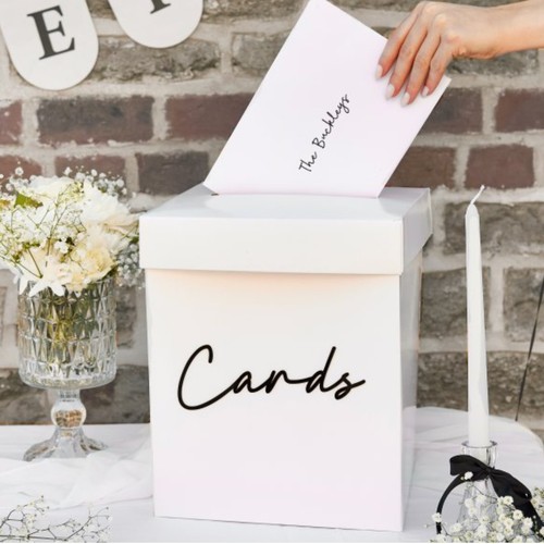 Wedding cards box - with, black