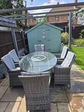 6 Seater Rattan Dining Set