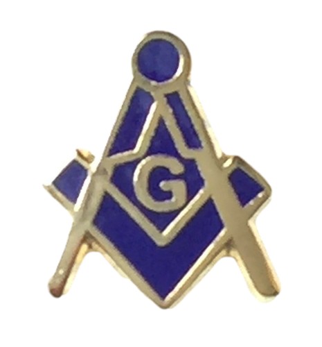 Masonic crested small enamel - masonic,
