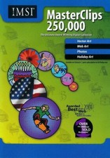 250,000 Masterclips - Clipart Collection - Vector PC CD-ROM Software - Brand New