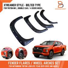 BOLTED XTREAMER Fender Flares Arches For Mitsubishi Triton L200 19-23 MR 4DRS