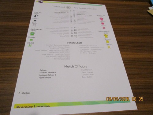 Gateshead derby county - ,