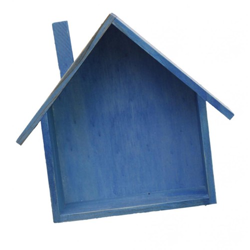 Wooden house shaped shelf - wooden,