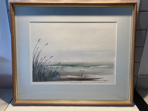 Framed original watercolour - framed,