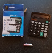 KK-837-12S Desktop Electronic Calculator 12-Digit Large Display Dual Power