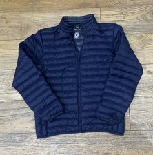 Men’s Ultra Light Down Navy Puffer Jacket by Frederik Anderson Copenhagen Large