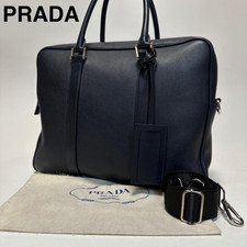 PRADA Navy Leather 2Way