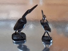 Chinese Carved Horn Cranes-