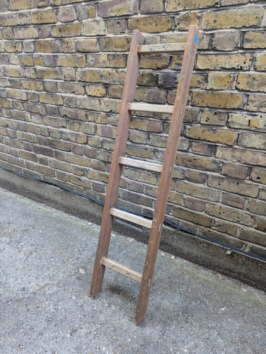 Vintage wood 5 rung - vintage,