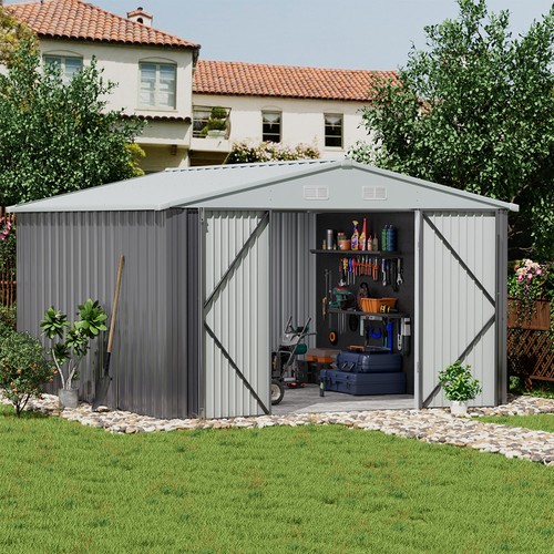 10x12ft galvanized metal - 10x12ft,