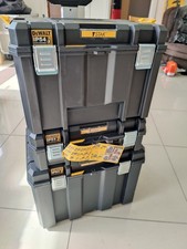 Clearance Dewalt 2 in 1 Water Resistant Tower Storage + Deep Box + Trolley Tote