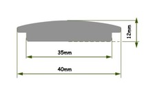 OAK Caps SOLID WOOD Rounded