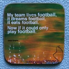 Football themed humorous coaster