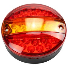 12V LED Round Rear Tail Lights Indicator Stop Light Trailer Caravan Truck Lamp