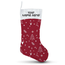 Personalised Christmas Stocking Custom Name Large Gift Bag Luxury XMAS Printed