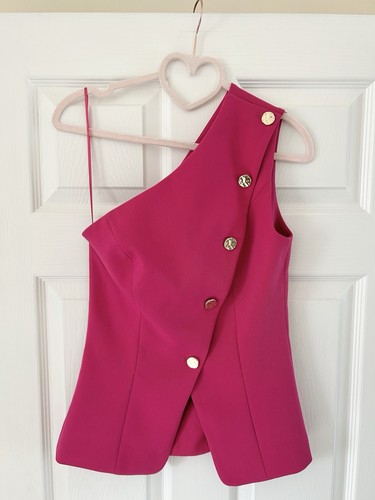 Zara womens fuchsia pink gold - womens,