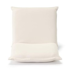 MUJI Adjustable Floor Chair Small Ecru Washed Cotton Canvas 50×62×44cm