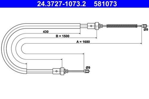 Parking brake cable ate - parking,