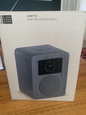 JOHN LEWIS ARIETTA DAB+/FM DIGITAL RADIO GREY WITH ORIGINAL BOX & INSTRUCTIONS