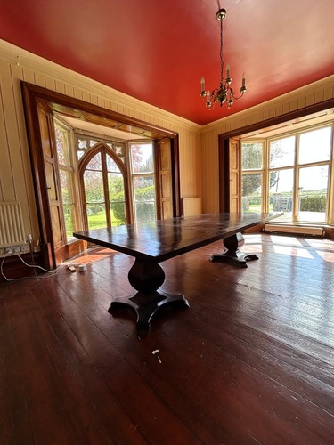 Solid mango wood dining table