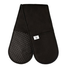 Black double oven - double, gloves