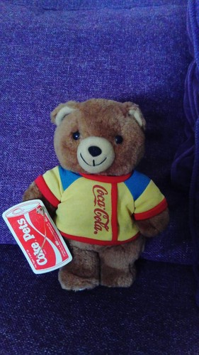 Coca cola bear with tag - coca,