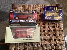 matchbox models of yesteryear Y23, corgi truck J30, AEC S type omnibus
