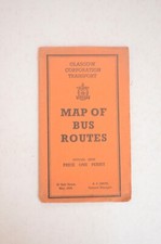 Bus Tram Route Map Glasgow Corporation Transport Bus Routes May 1938