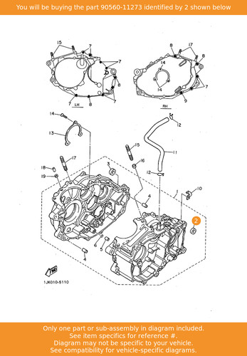 Yamaha spacer 90560 11273 oem - 90560-11273,