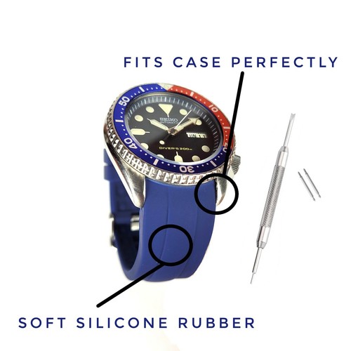 Navy blue silicone rubber - blue,