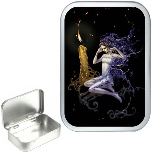 Fairy candle 1oz silver - fairy, hinged