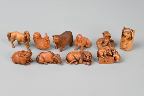 Netsuke antique carved - netsuke,