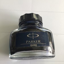 Parker Quink Blue  Permanent Ink Bottle 2oz/57ml - see photos