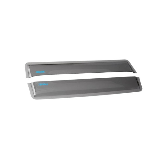Smoked rear wind deflectors - wind,