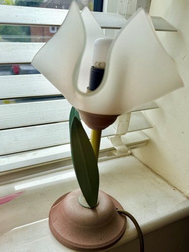 Vintage lamp flower 80s - vintage,