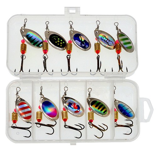 Pcs fishing spinners - 10,