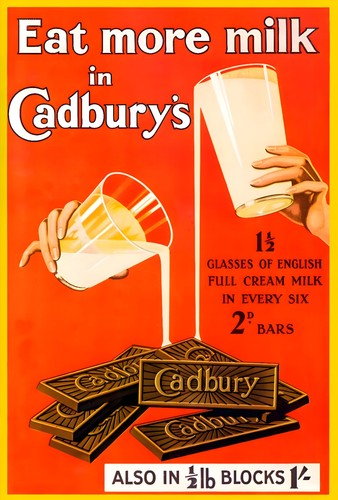 Cadbury chocolate vintage - cadbury,