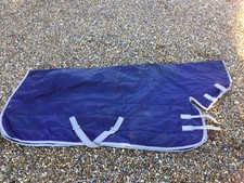 WEATHERBEETA STABLE RUG WITH NECK, BLUE,  5ft 9ins. MEDIUM/LITE 110g