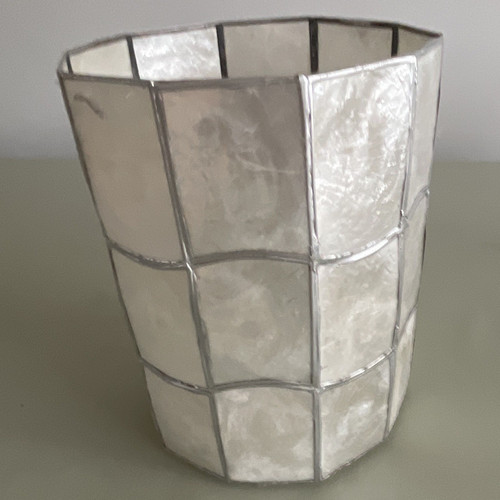 Round capiz shell metal - round,