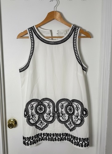 Embroidered shift dress - h&m,