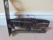 Garden Hanging Basket Bracket MG Sports Car / Classic Vintage : Black Metal