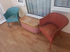 Vintage Lloyd Loom style  tub