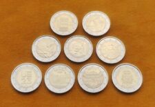 UNC 2 EURO Commemorative Coins of Spain, Slovakia, Belgium, Finland