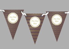 Plum Purple & Gold Quatrefoil