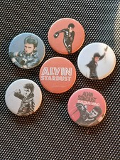 Set of 6 Alvin Stardust Button