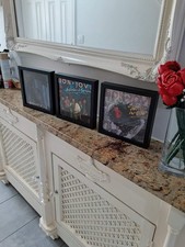 A Trio Of Framed Bon Jovi 7”