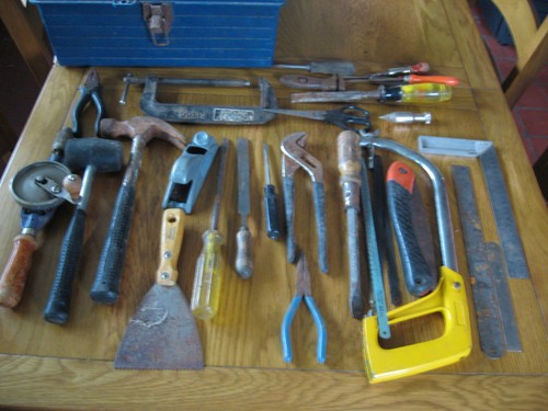 Job lot tool box - full, tools