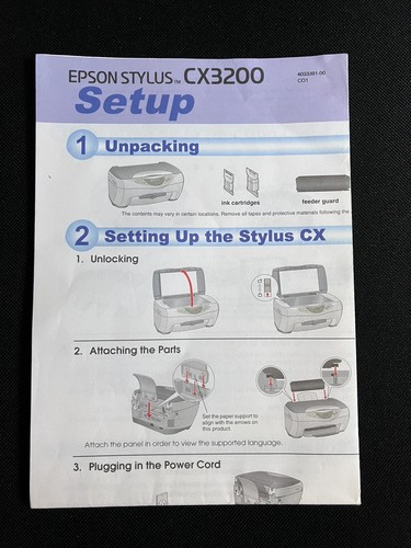 Epson stylus cx3200 inkjet - epson,