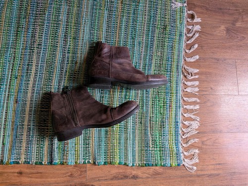 Men zara brown - zara, distressed
